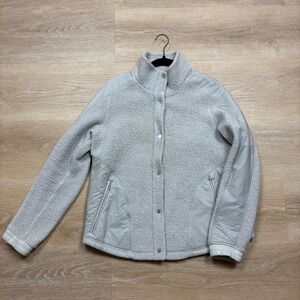 Lululemon Go Cozy Sherpa Fleece Snap Front Jacket Women's 10 Color Ceramic